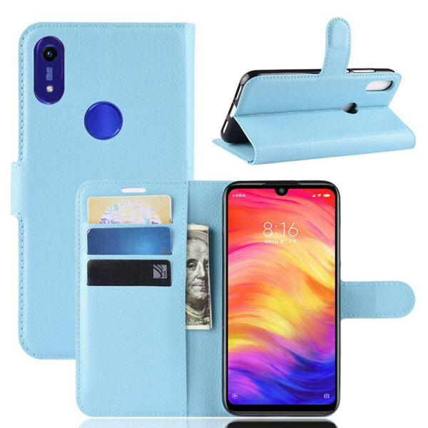 

Чехол-книжка Litchie Wallet для Honor 8A / 8A Pro / Huawei Y6s Голубой
