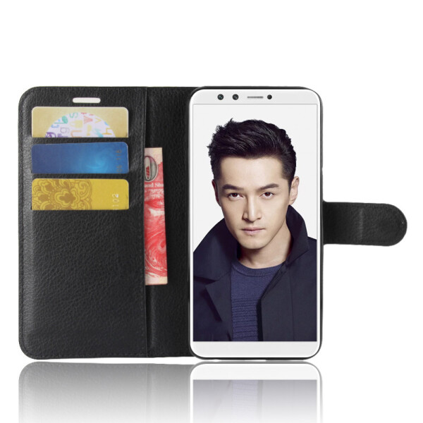 

Чехол-книжка Litchie Wallet для Huawei Honor 9 Lite Черный