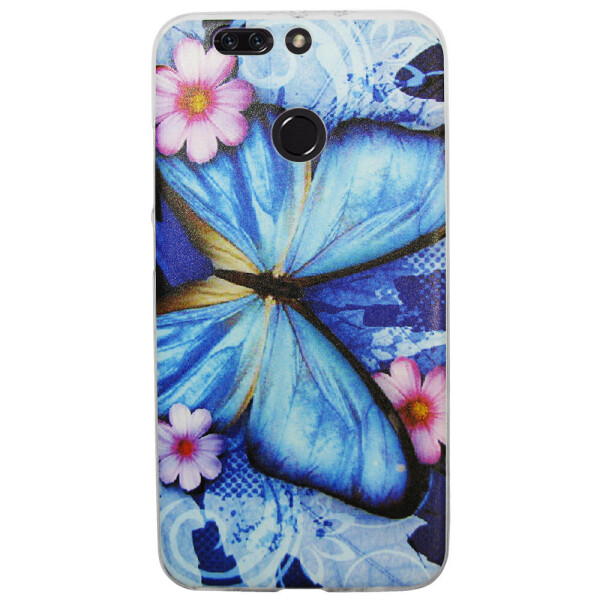 

Чехол с рисунком Printed Silicone для Honor V9 / V8 Pro Бабочка