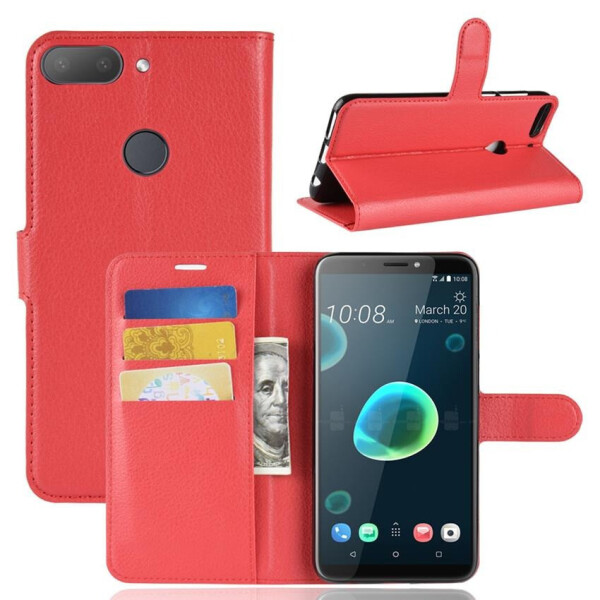 

Чехол-книжка Litchie Wallet для HTC Desire 12+ Красный