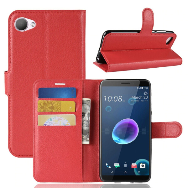 

Чехол-книжка Litchie Wallet для HTC Desire 12 Красный