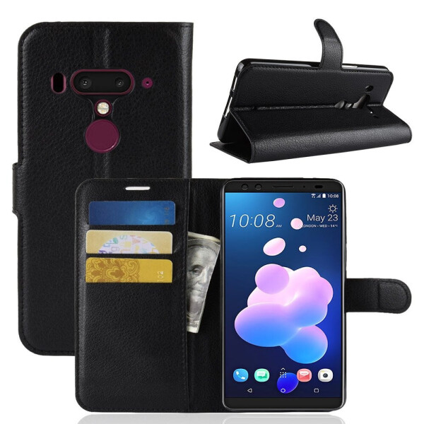 

Чехол-книжка Litchie Wallet для HTC U12 Plus Черный