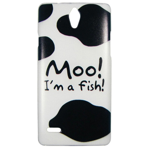 

Чехол с рисунком Printed Plastic для Huawei Ascend G700 Moo! I'm a fish!