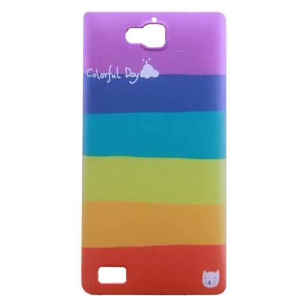

Чехол с рисунком Printed Plastic для Huawei Honor 3C Радуга