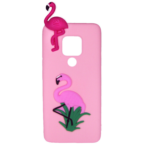 

Чехол Cartoon 3D Case для Huawei Mate 20 Фламинго