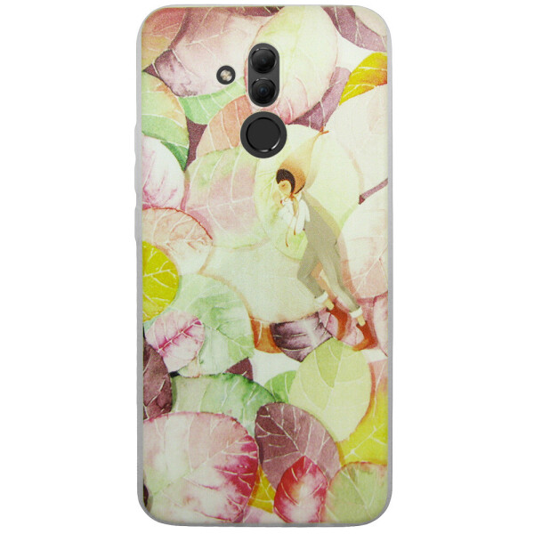 

Чехол с рисунком Printed Silicone для Huawei Mate 20 Lite Листья