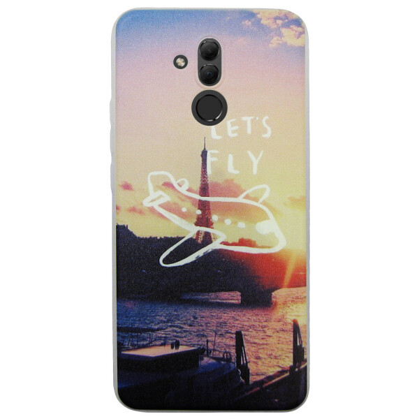 

Чехол с рисунком Printed Silicone для Huawei Mate 20 Lite Париж