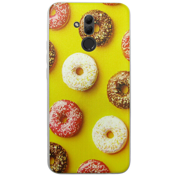 

Чехол с рисунком Printed Silicone для Huawei Mate 20 Lite Пончики