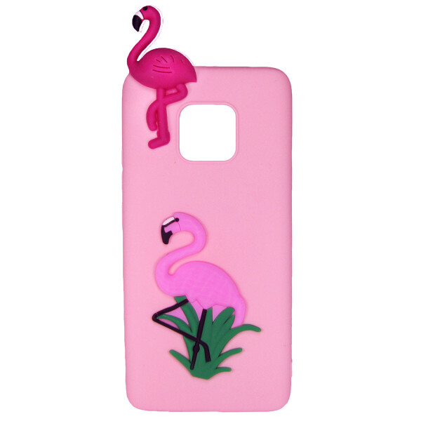 

Чехол Cartoon 3D Case для Huawei Mate 20 Pro Фламинго