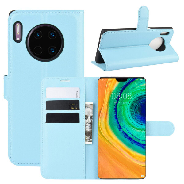 

Чехол-книжка Litchie Wallet для Huawei Mate 30 Blue