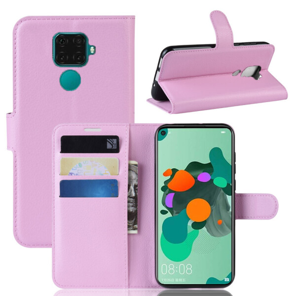 

Чехол-книжка Litchie Wallet для Huawei Mate 30 Lite / Nova 5i Pro Pink