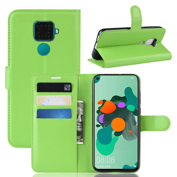 

Чехол-книжка Litchie Wallet для Huawei Mate 30 Lite / Nova 5i Pro Green