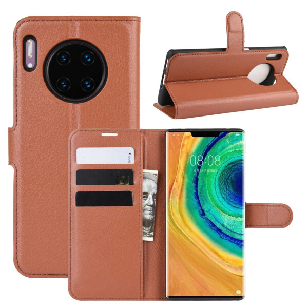 

Чехол-книжка Litchie Wallet для Huawei Mate 30 Pro Brown