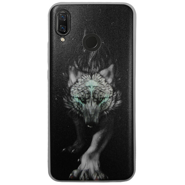 

Чехол с рисунком Printed Silicone для Huawei Nova 3 Волк