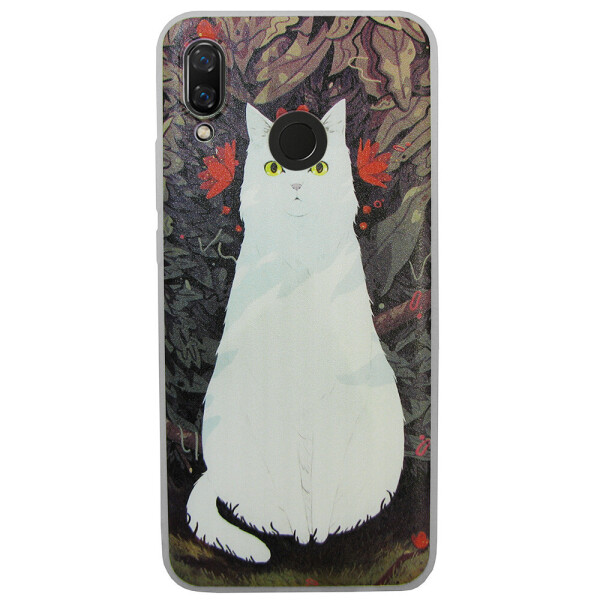 

Чехол с рисунком Printed Silicone для Huawei Nova 3 Кошка