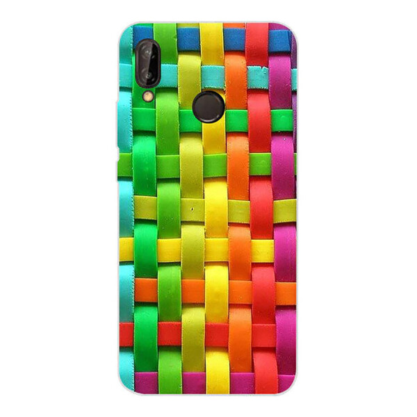 

Чехол с рисунком Printed Silicone для Huawei P20 Lite Плетенка