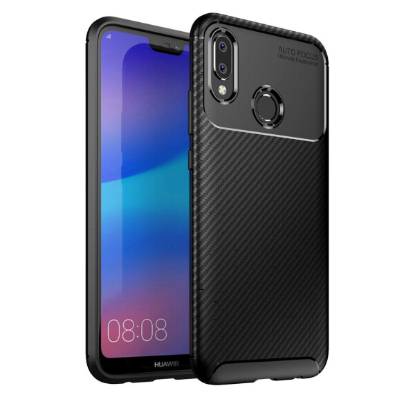 

Чехол Carbon Case Huawei P20 Lite / Nova 3e Черный