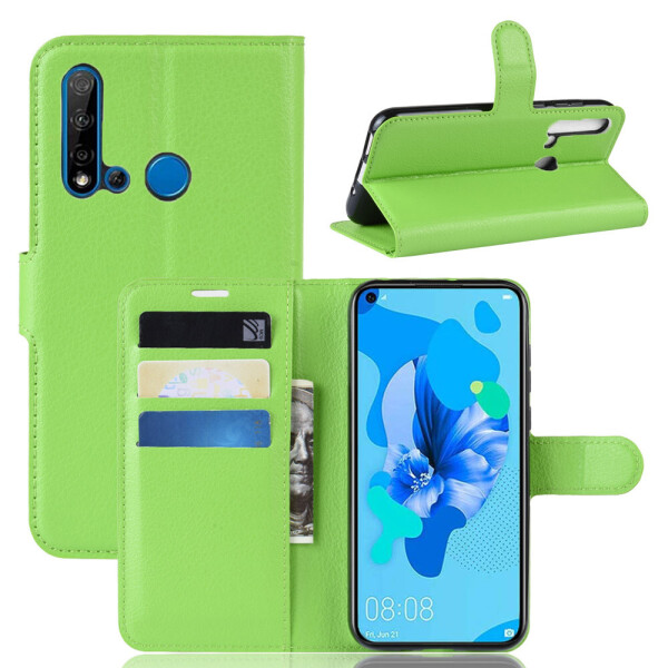 

Чехол-книжка Litchie Wallet для Huawei P20 Lite 2019 / Nova 5i Green