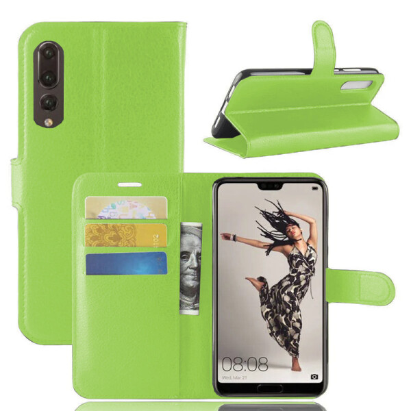 

Чехол-книжка Litchie Wallet для Huawei P20 Pro Green