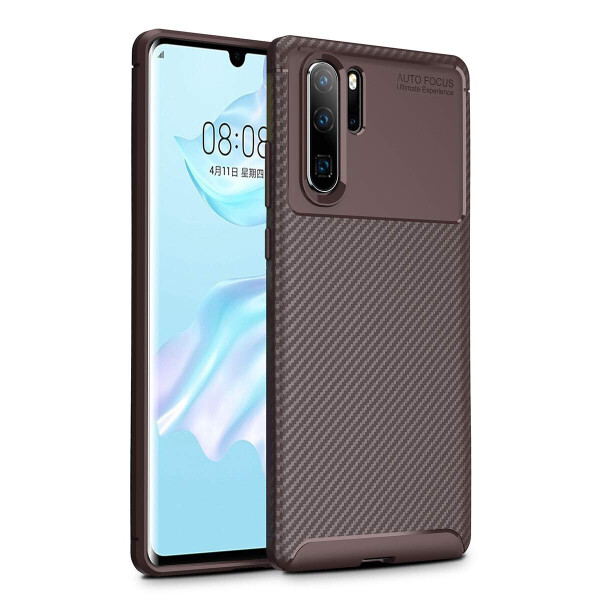 

Чехол Carbon Case Huawei P30 Pro Коричневый