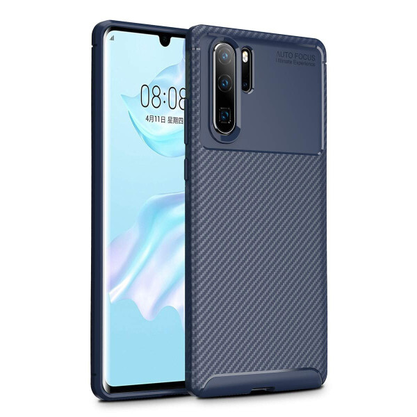 

Чехол Carbon Case Huawei P30 Pro Синий