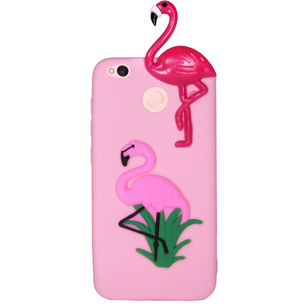 

Чехол Cartoon 3D Case для Huawei P8 Lite 2017 / Honor 8 Lite Фламинго