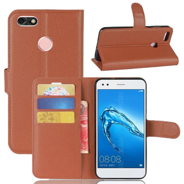 

Чехол-книжка Litchie Wallet для Huawei P9 Lite Mini / Nova lite 2017 Brown