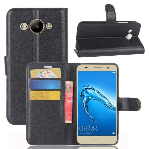 

Чехол-книжка Litchie Wallet для Huawei Y3 2017 / 2018 Черный