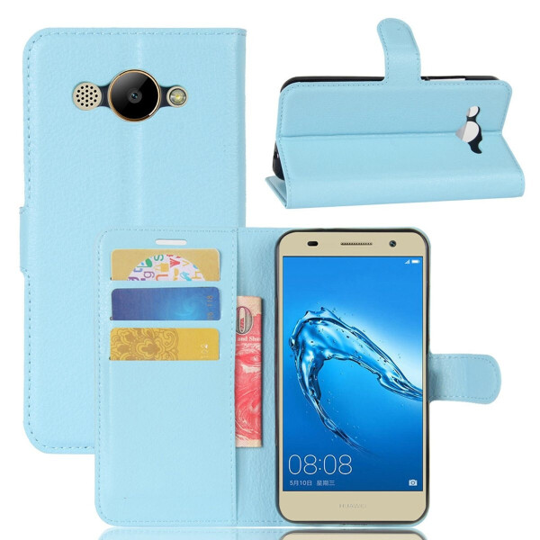 

Чехол-книжка Litchie Wallet для Huawei Y3 2017 / 2018 Голубой