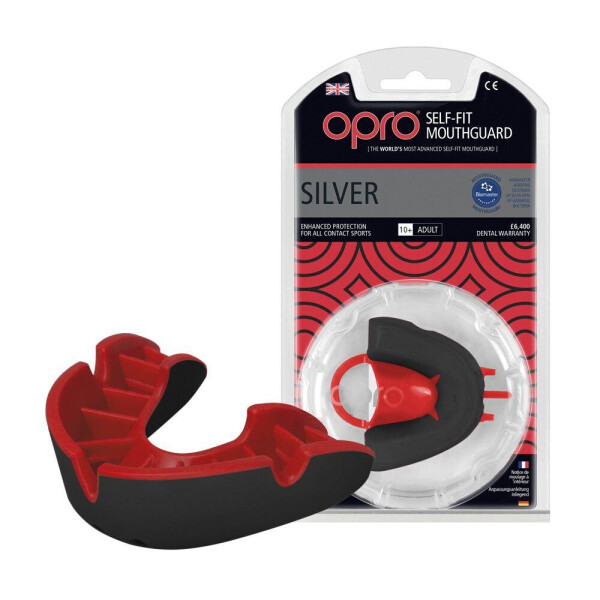 

Капа OPRO Silver Black/Red (002189001)