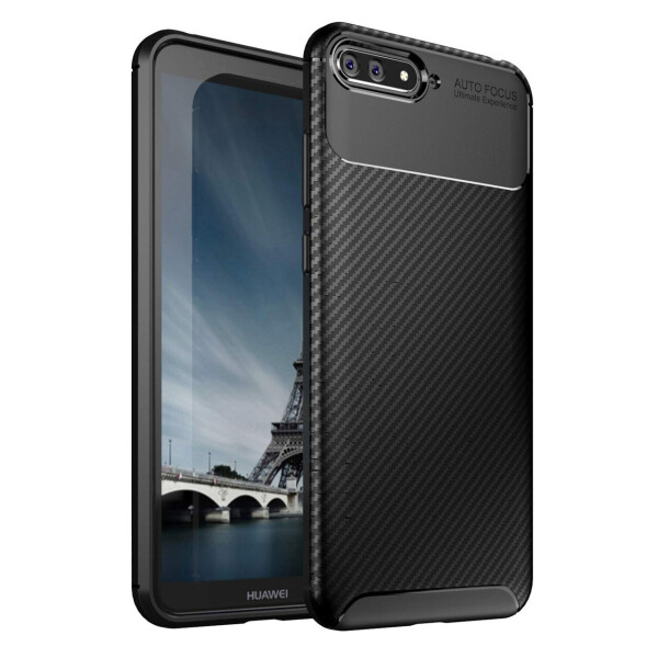 

Чехол Carbon Case Huawei Y6 2018 Черный