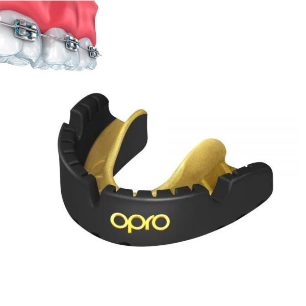 

Капа OPRO Self-fit GEN4 Gold Braces Black/Goldl (art.002227005)