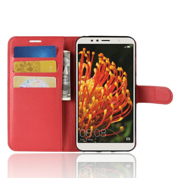 

Чехол-книжка Litchie Wallet для Huawei Y6 2018 Красный