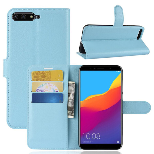 

Чехол-книжка Litchie Wallet для Huawei Y6 2018 Голубой