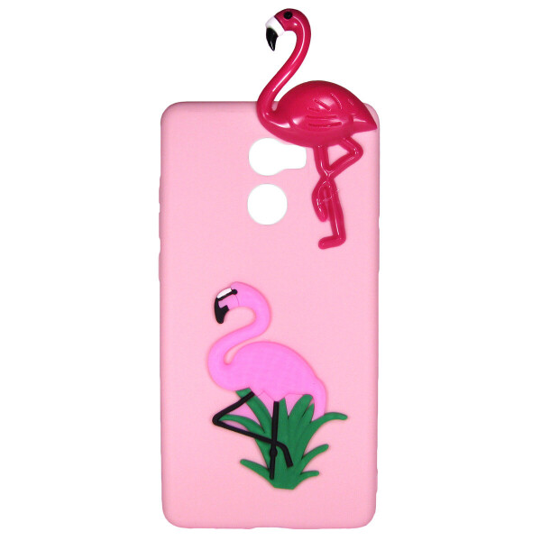 

Чехол Cartoon 3D Case для Huawei Y7 Prime (2017) Фламинго