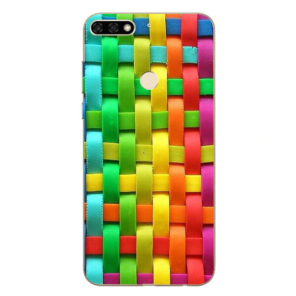 

Чехол с рисунком Printed Silicone для Huawei Y7 Prime 2018 Плетенка