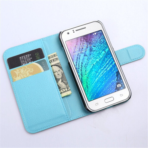 

Чехол-книжка Litchie Wallet для Samsung J100 Galaxy J1 Голубой