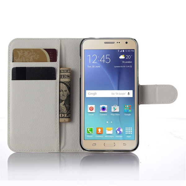 

Чехол-книжка Litchie Wallet для Samsung J200 Galaxy J2 Белый