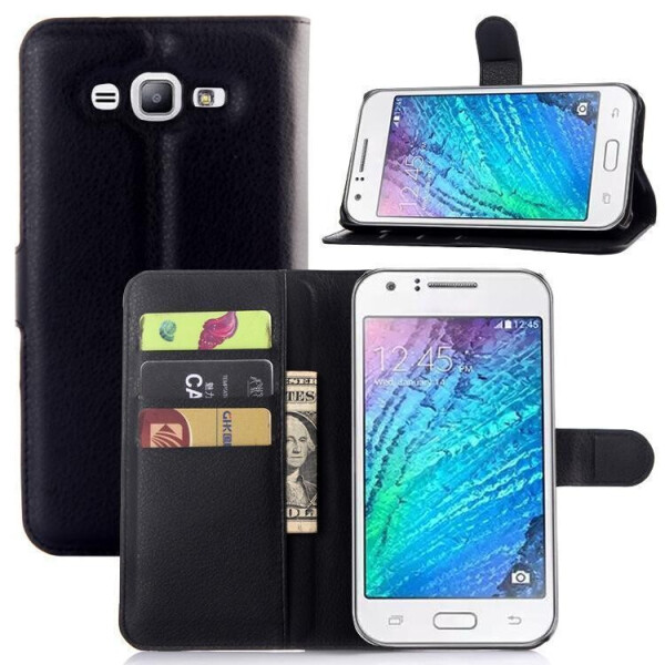 

Чехол-книжка Litchie Wallet для Samsung J500 Galaxy J5 Черный