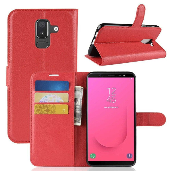 

Чехол-книжка Litchie Wallet для Samsung J810 Galaxy J8 2018 Красный