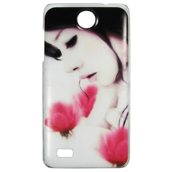 

Чехол с рисунком Printed Plastic для Lenovo A656 Девушка среди цветов