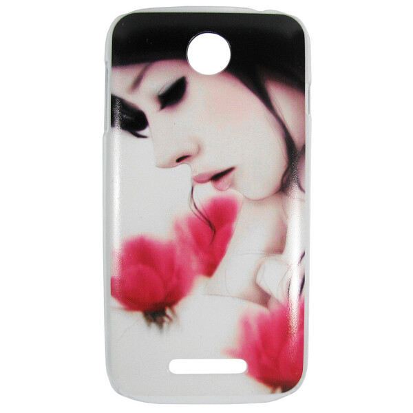 

Чехол с рисунком Printed Plastic для Lenovo A760 Девушка среди цветов