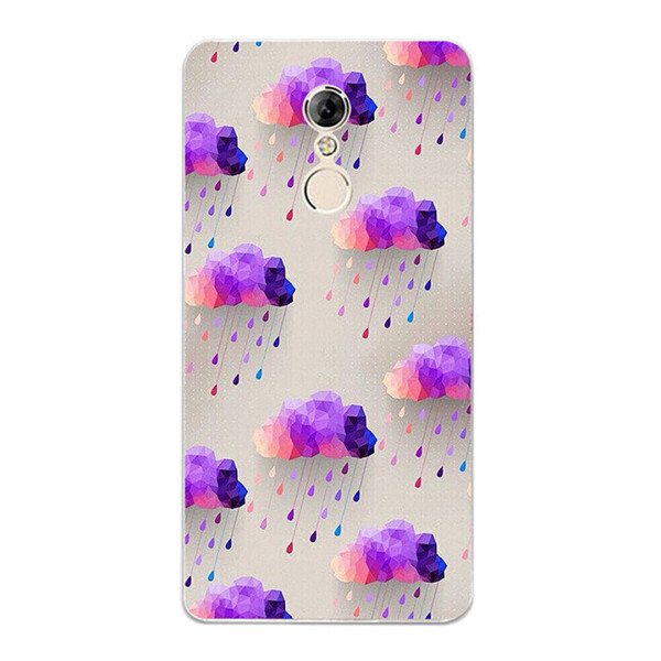 

Чехол с рисунком Printed Silicone для Lenovo K6 Note Тучки