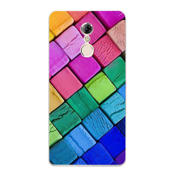 

Чехол с рисунком Printed Silicone для Lenovo K6 Note Кубики