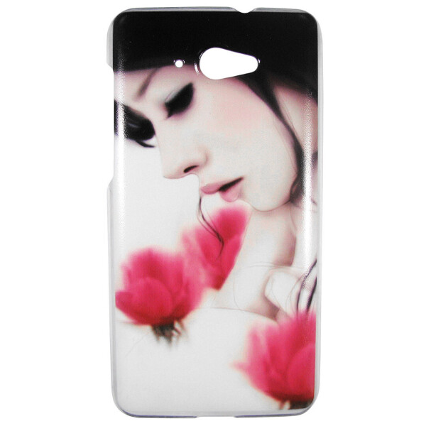 

Чехол с рисунком Printed Plastic для Lenovo S930 Девушка среди цветов