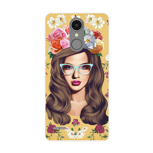 

Чехол с рисунком Printed Silicone для LG K10 2017 M250 Девушка