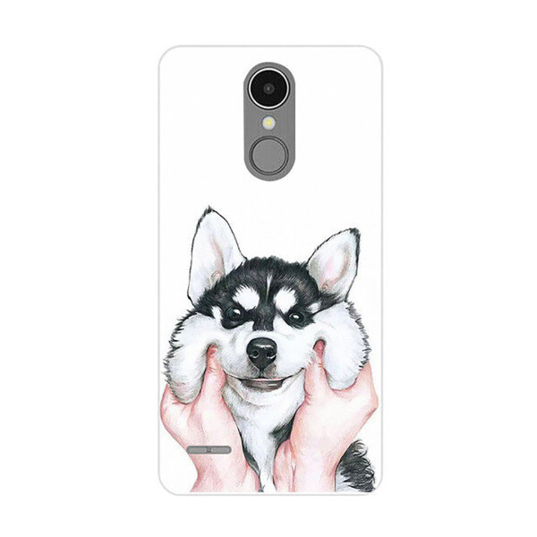 

Чехол с рисунком Printed Silicone для LG K10 2017 M250 Хаски