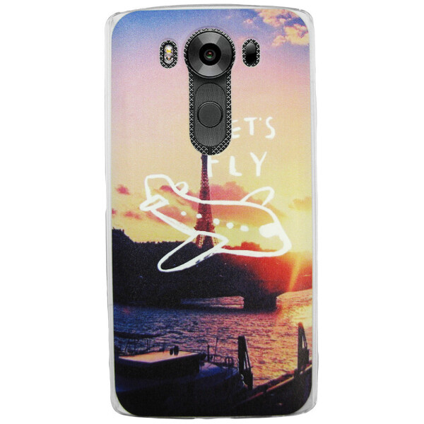 

Чехол с рисунком Printed Plastic для LG V10 Париж