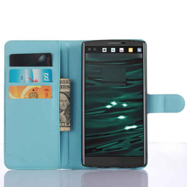 

Чехол-книжка Litchie Wallet для LG V10 H961 / H962 Голубой