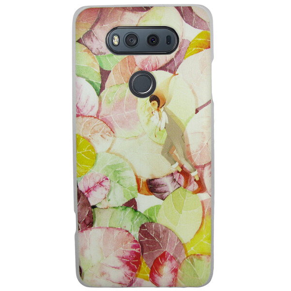 

Чехол с рисунком Printed Plastic для LG V20 Листья